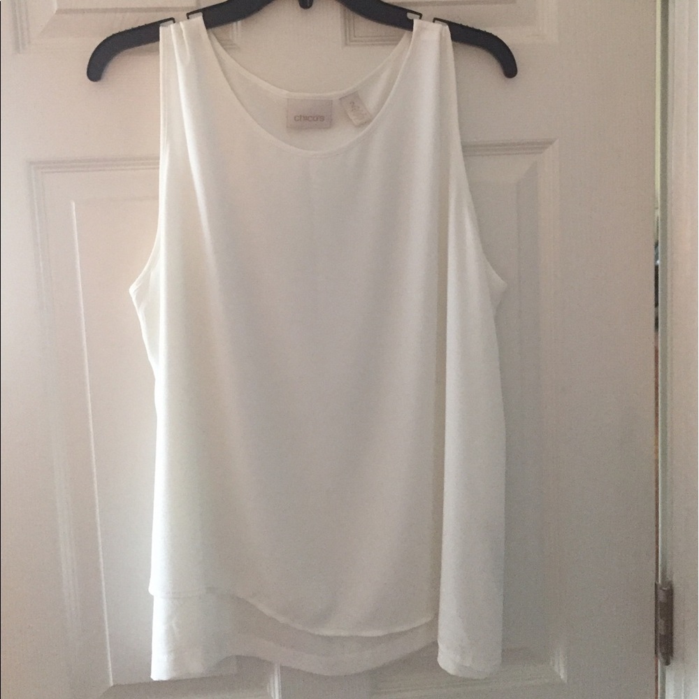 Blouse white tier layers