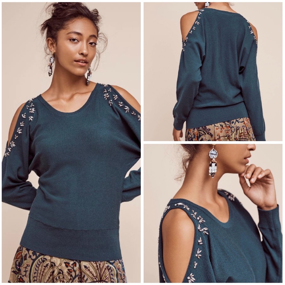 NWT KNITTED & KNOTTED X-Large Norwich JEWELED Top