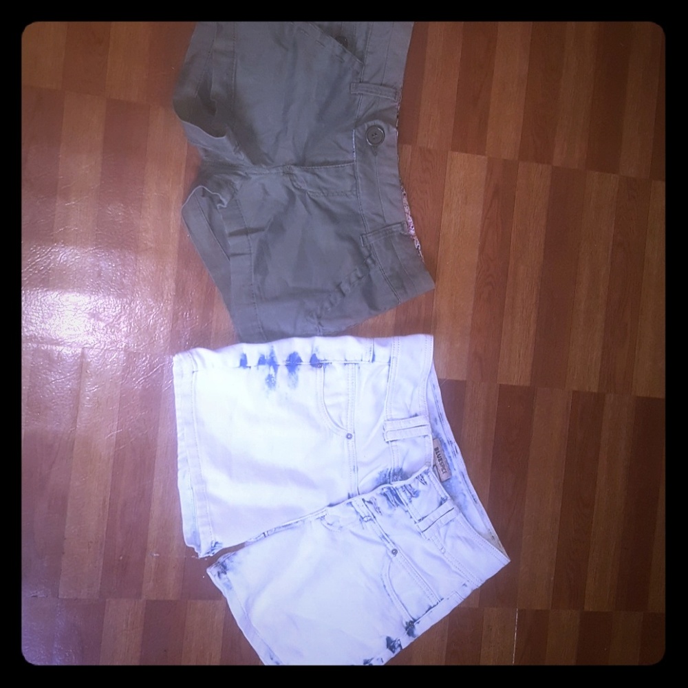 Two pair of jean shorts
