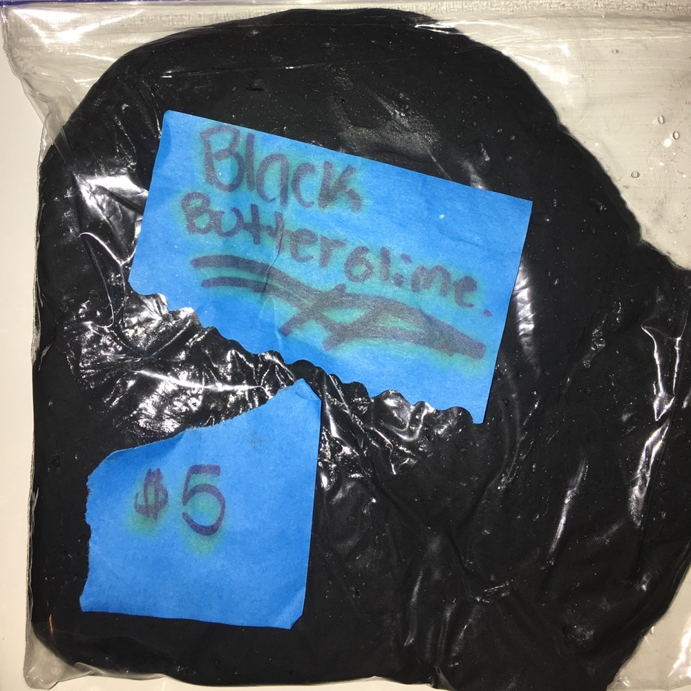Black Charcoal butter slime