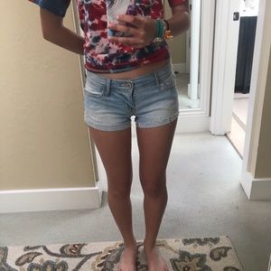 Low rise Denim Hollister Shorts
