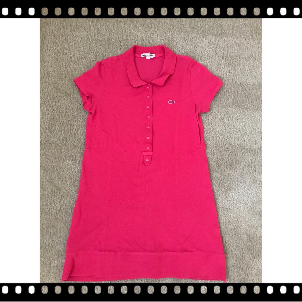 Lacoste Pink Shortsleeve Tunic (Size 40)