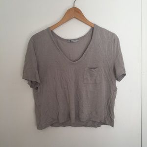 T by ALEXANDER WANG Greenish Grey Top