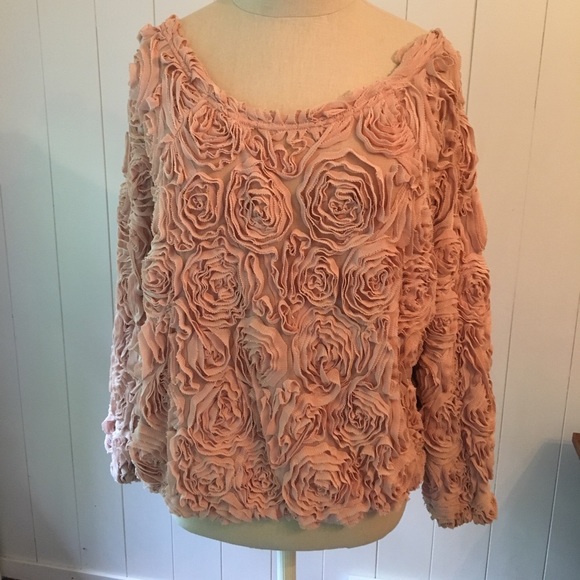 American Apparel Tops - American Apparel Unique 3-D Rosette Top