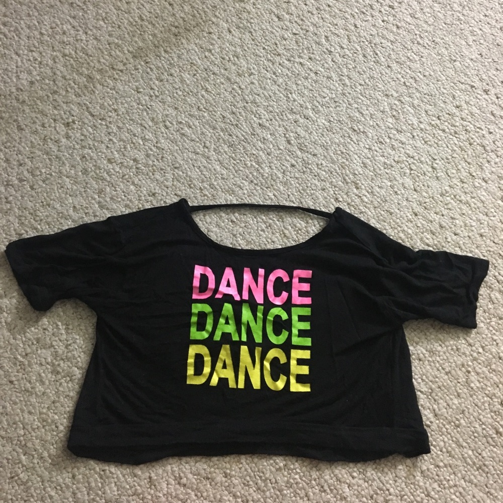 Black Dance Crop Top