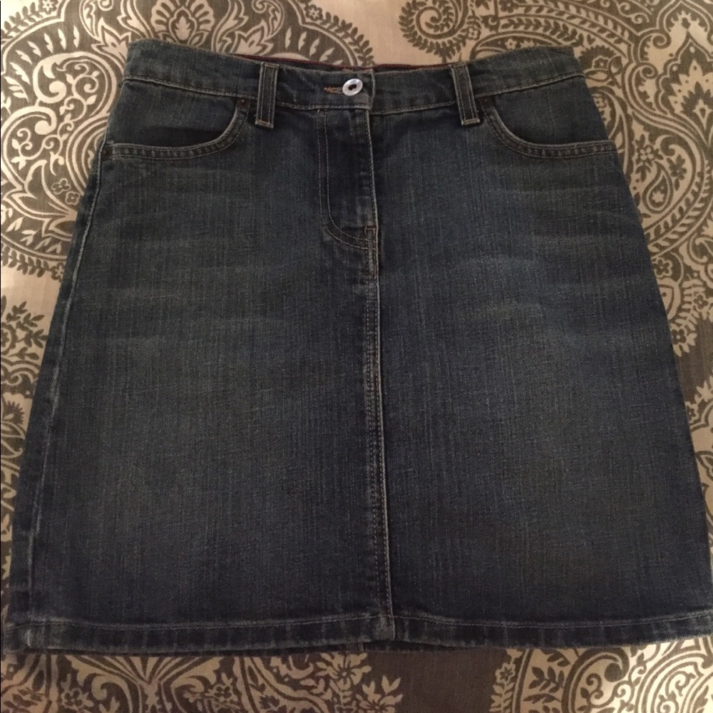 J Crew denim skirt