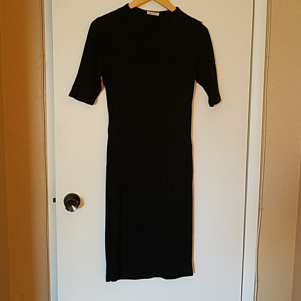 3/4 sleeve midi dress