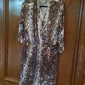 Michael Kors snakeskin dress.