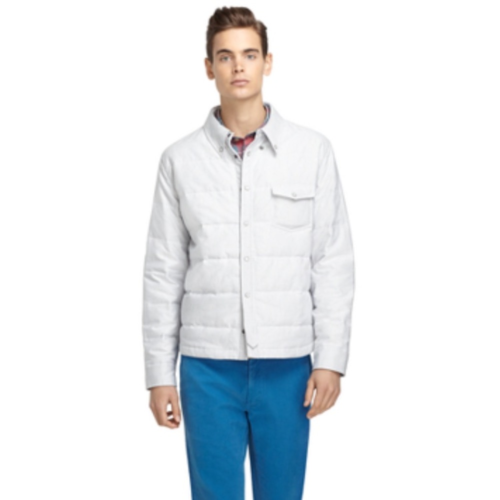 Brooks Brothers Button - Down Shirt Jacket. Large
