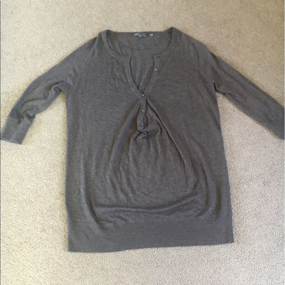 Vince cashmere cardigan/shirt