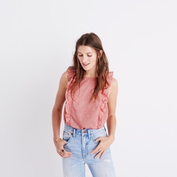 Madewell Bellflower Ruffle top - Picture 3 of 3