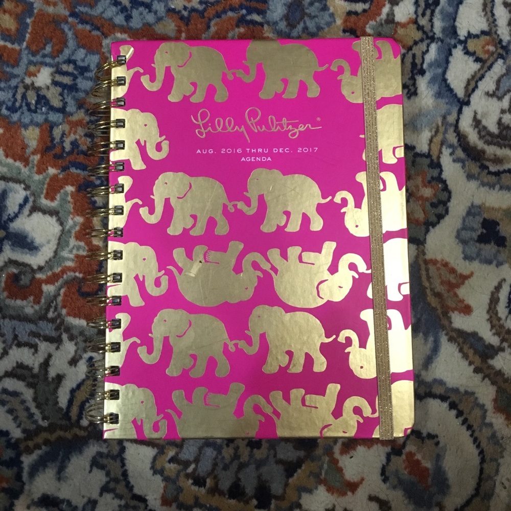 NWT Lilly Pulitzer hard cover/spiral agenda