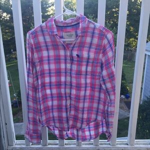 💗💙ABERCROMBIE & FITCH plaid shirt 💙💗