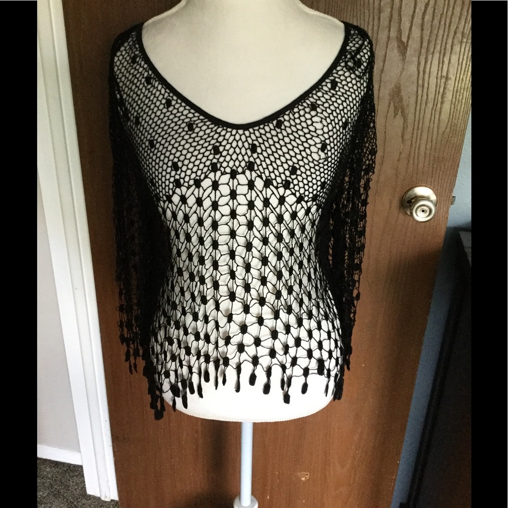 Free People crochet top.