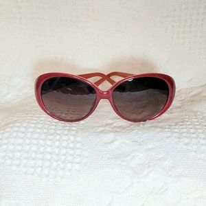 Cole Haan red w/orange accents womens sunglasses