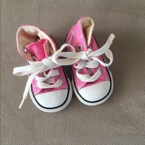 Pink Converse Hi Top Infant Size 2