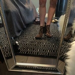 Leopard calvin klein boots
