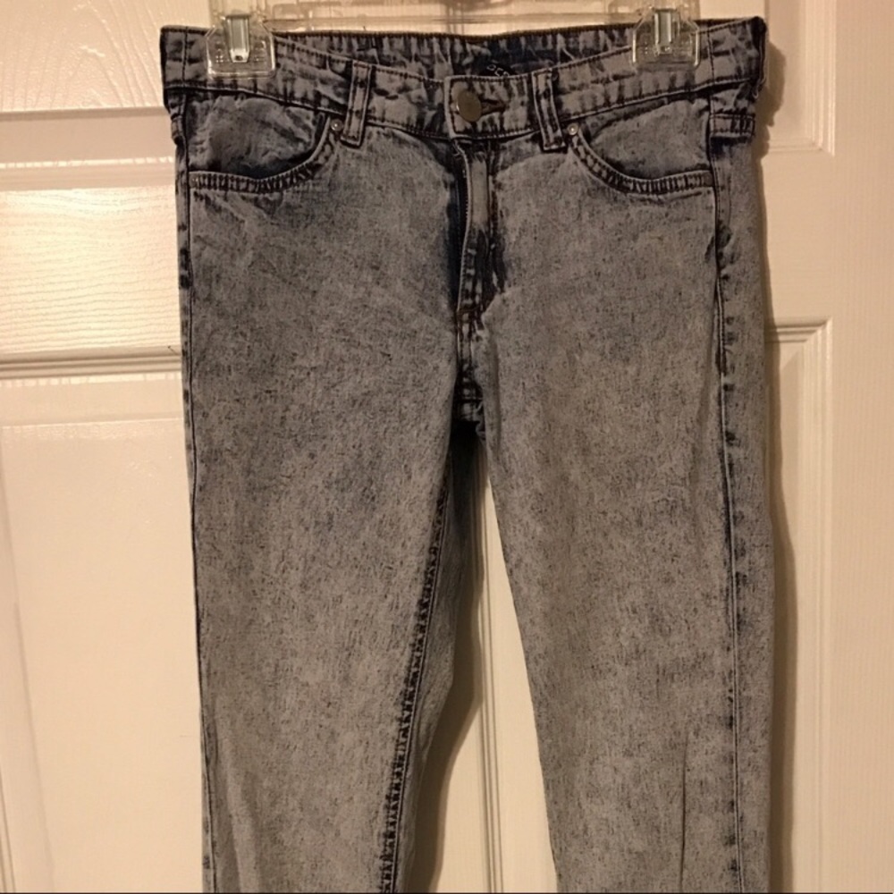 H&M super skinny acid washed jeans, 8