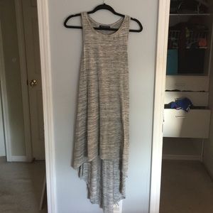Grey high low dress