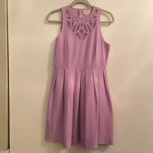 Lilac Everly Dress with Heart shaped mesh