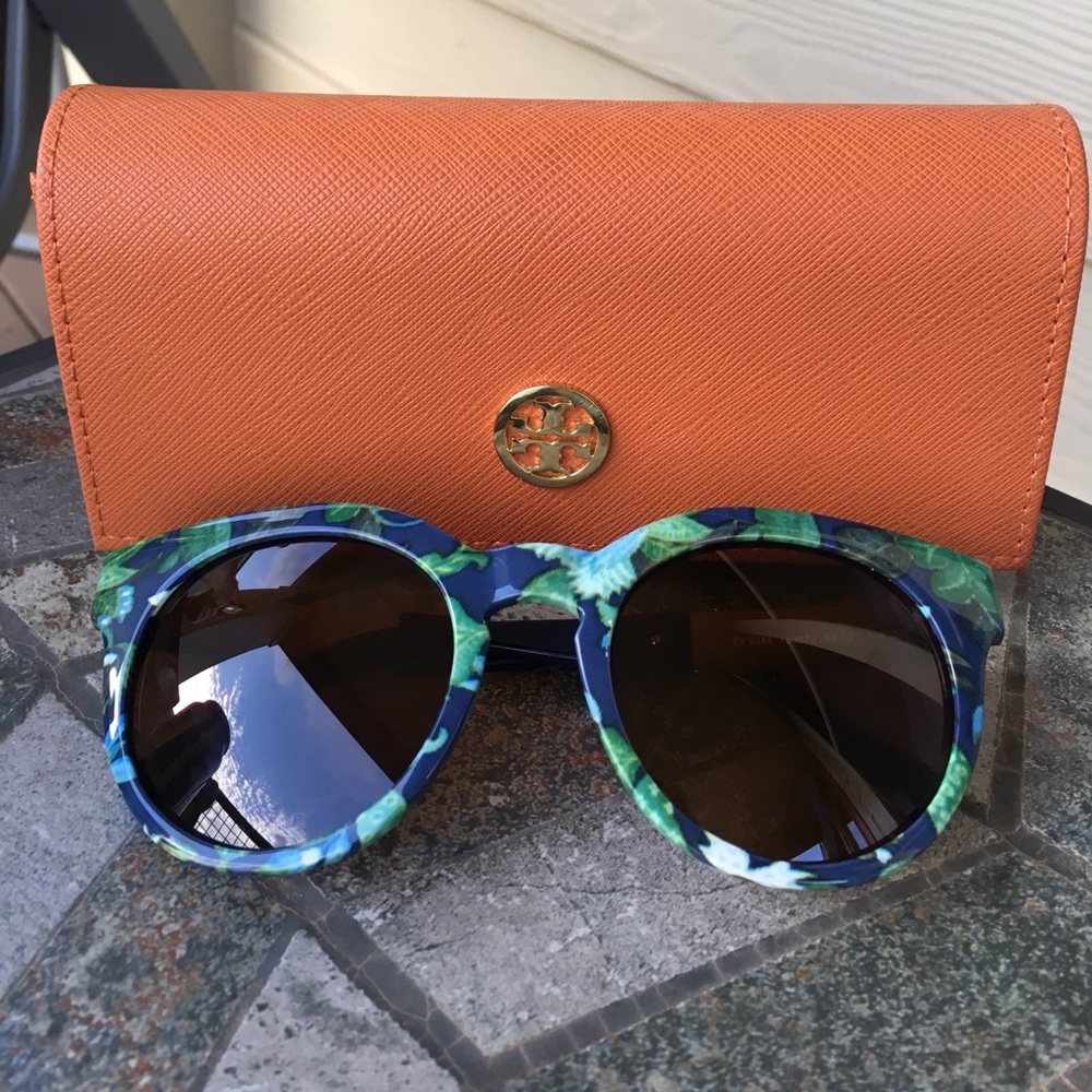 Tory Burch Floral Sunglasses