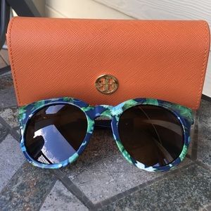 Tory Burch Floral Sunglasses