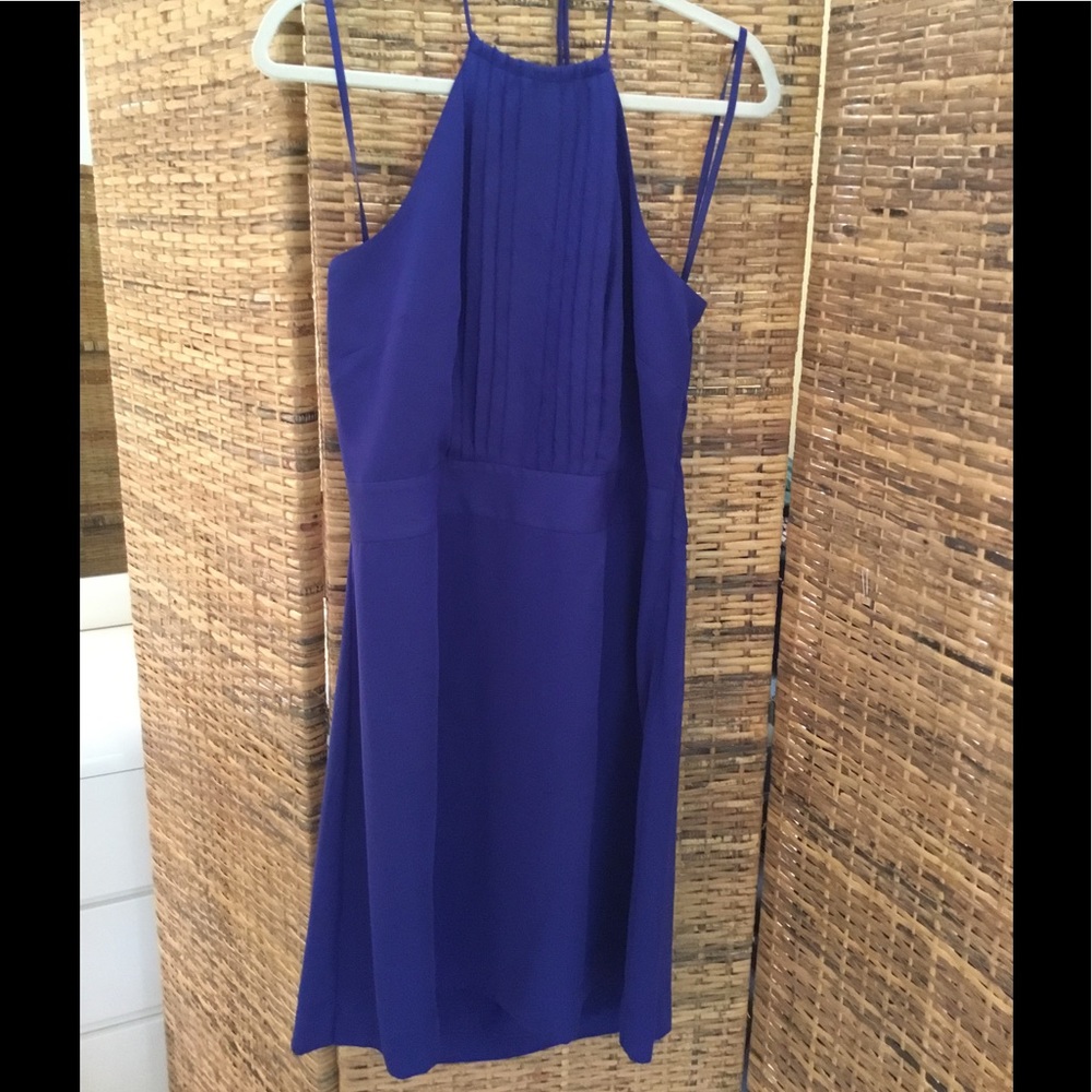 Striking Violet Banana Republic halter dress!
