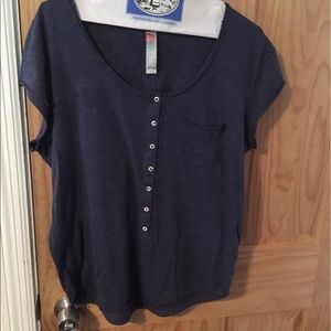 Free people navy tee