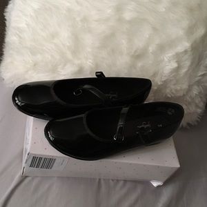 Black tap shoes