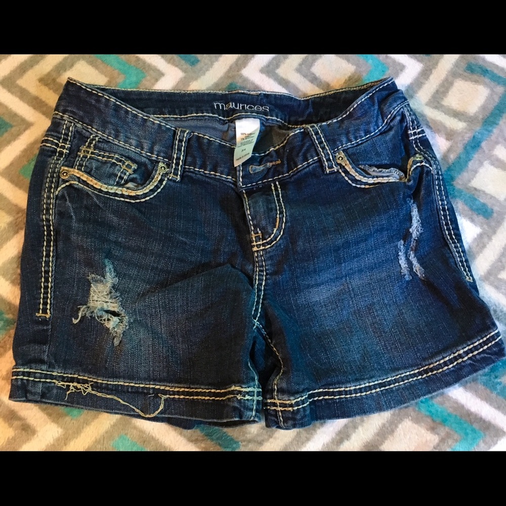 Maurice's denim shorts