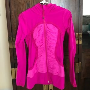 Hot Pink lululemon Zipper Hoodie