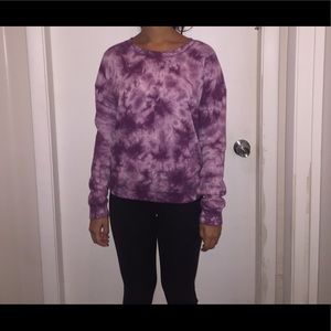 Purple tye dye sweatshirt