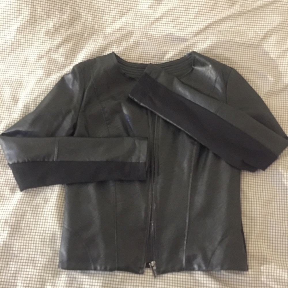 Faux leather jacket - good for all season
