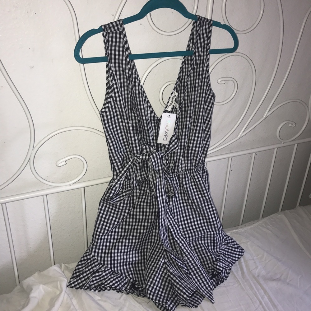 Gingham romper
