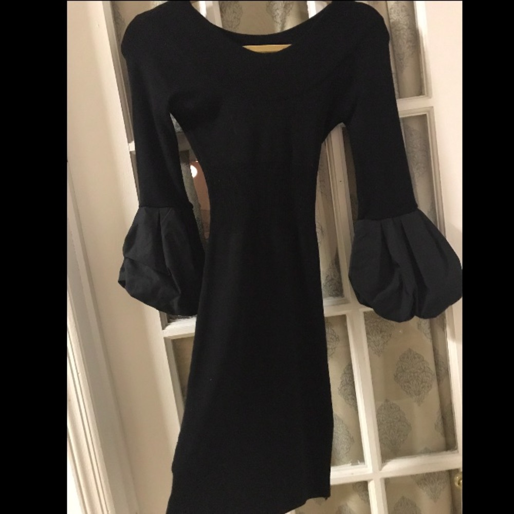BCBG Puff Sleeve Bodycon Dress