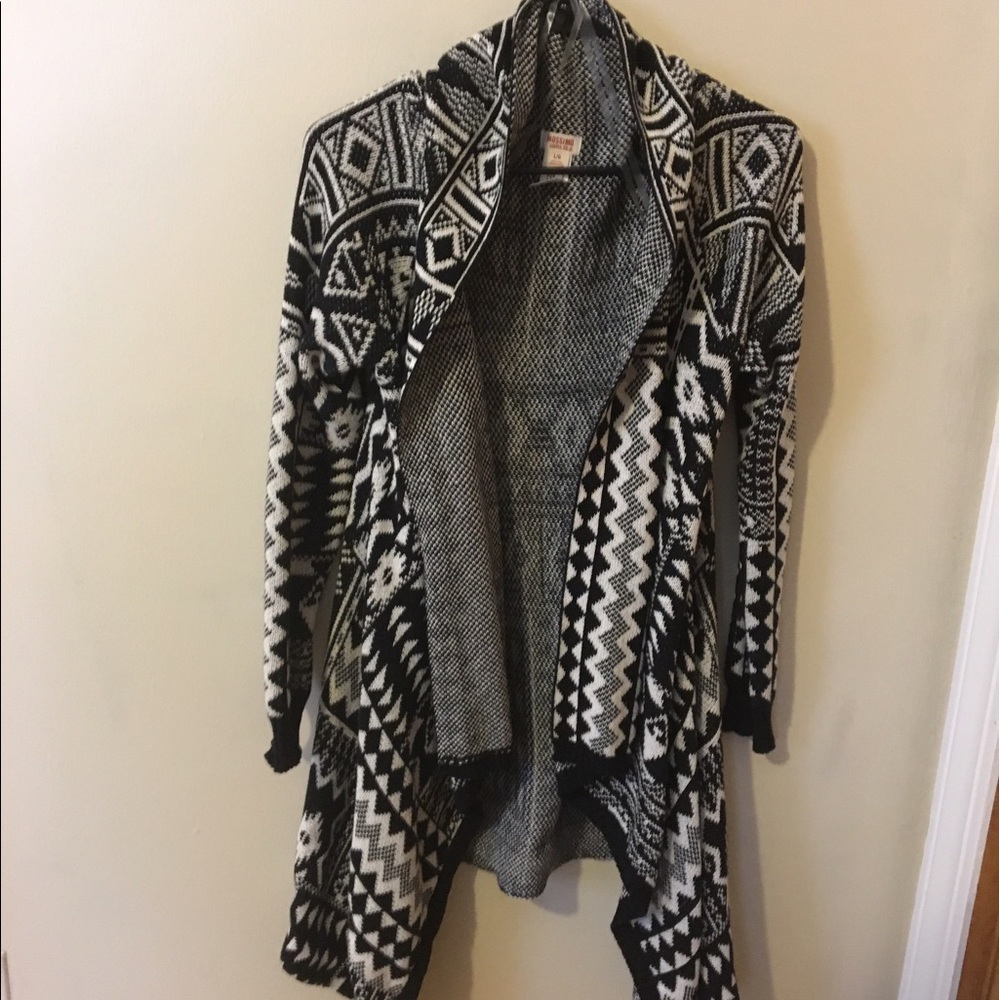 Black and white cardigan