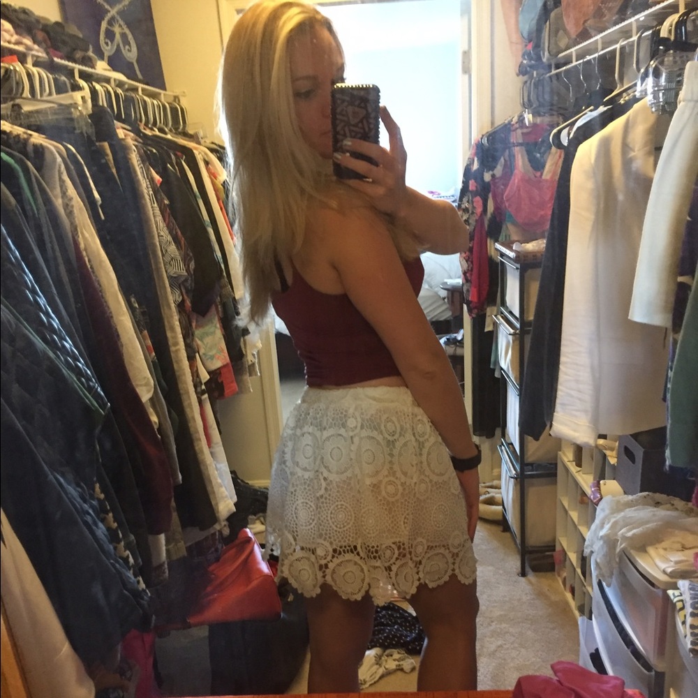 EUC Lace Skirt w/ Tie - Picture 8 of 8