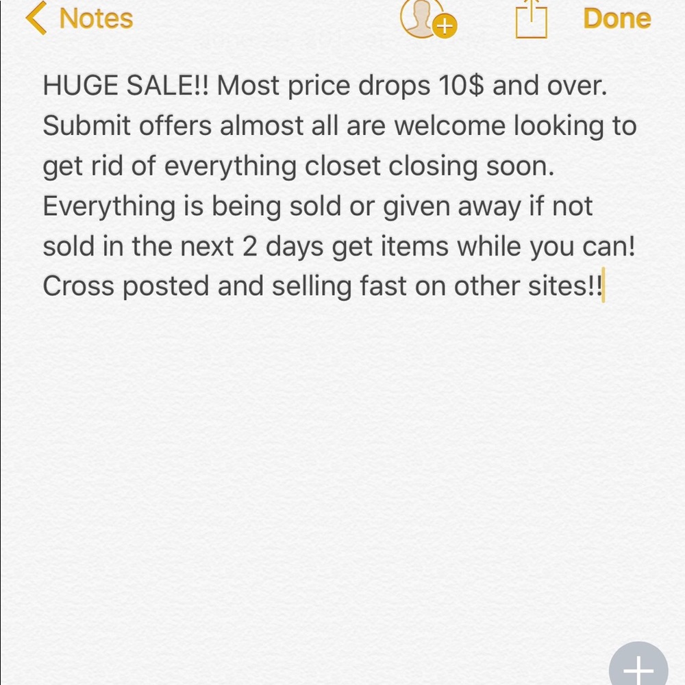Huge sale submit offers now! 😍