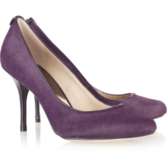 michael kors wedges purple