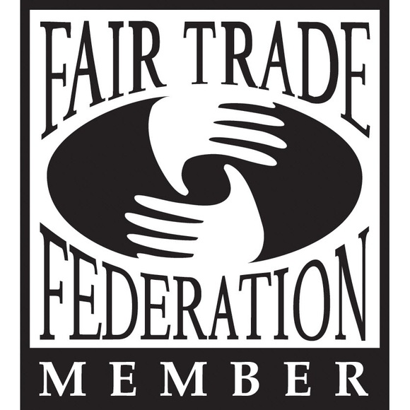 Boho Fair Trade Turquoise Coral Kantha Earrings - Picture 4 of 5