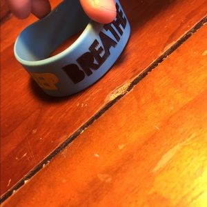 Authentic breathe Carolina rubber bracelet