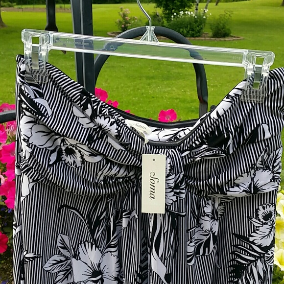 Soma Strapless Optical Dress - NWT - Size Medium - Picture 3 of 4