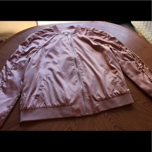 Forever 21 Rose-gold Bomber Jacket