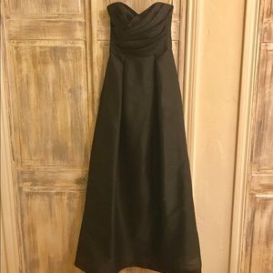 Alfred Sung Floor Length Black Dress