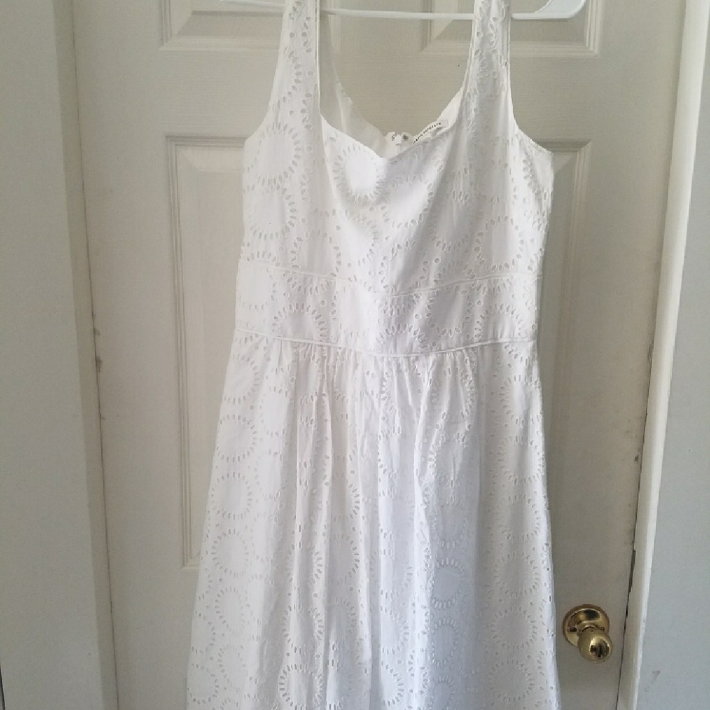 Banana Republic white eyelet sundress