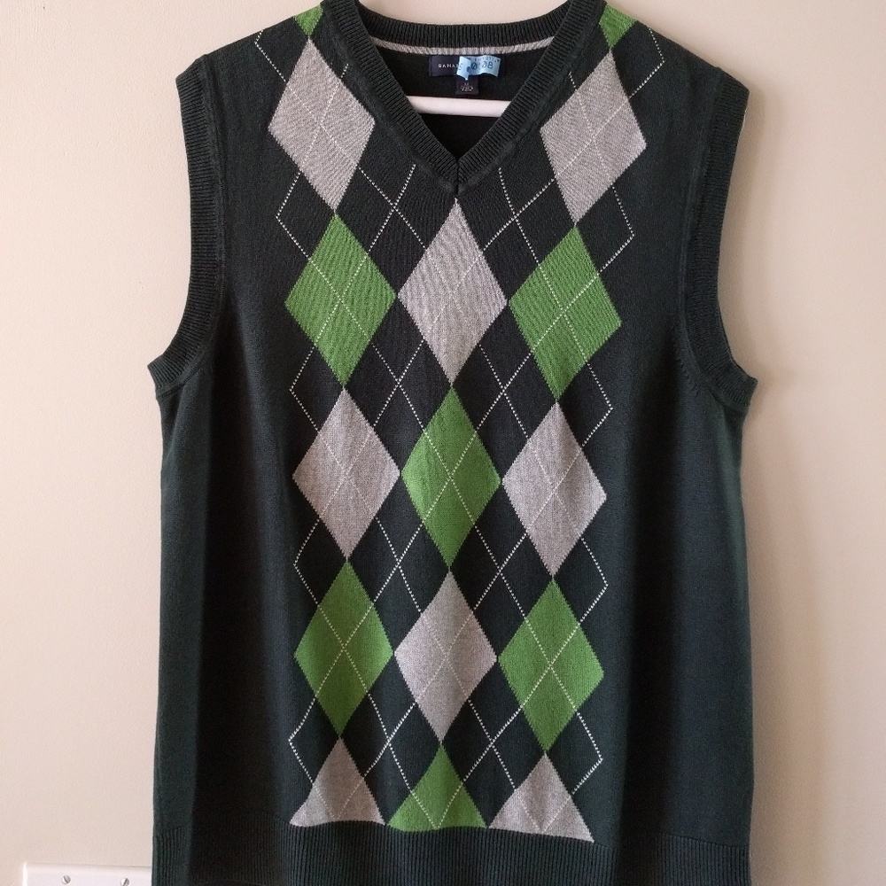 Argyle Banana Republic Sweater Vest