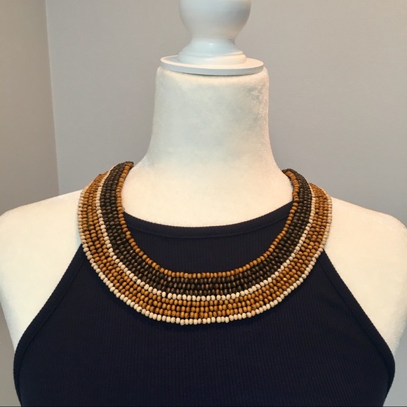 Jewelry - Unique wood bead necklace