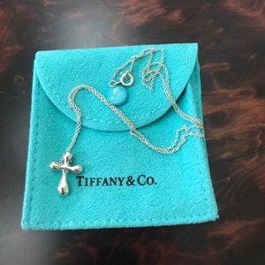 Tiffany & Co Elsa Peretti cross necklace