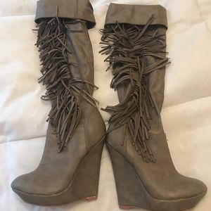Never Worn!! Victoria's Secret Fringe Boots