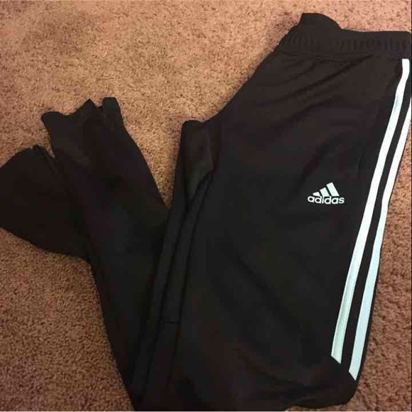 SOLD! Adidas Joggers W/Zipper at Bottom - Picture 1 of 4